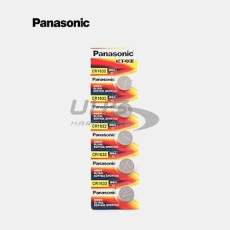 Panasonic:Panasonic CR1632 3V Lithium Battery, PK 5